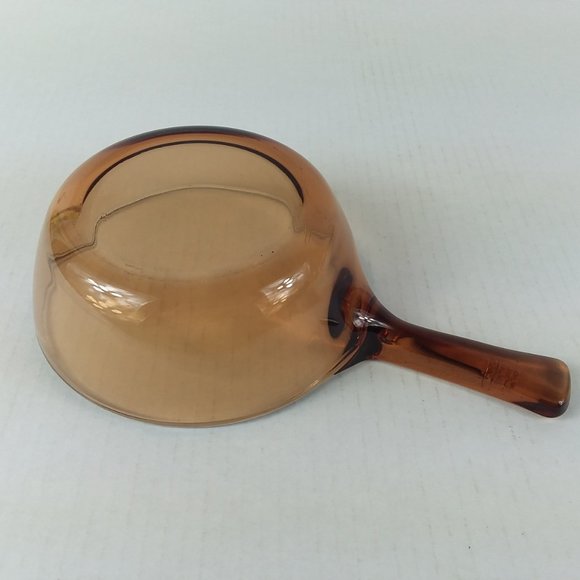 Vision Corning Ware .5L Amber Glass Sauce Pot Pan Pyrex Lid USA - Picture 6 of 11